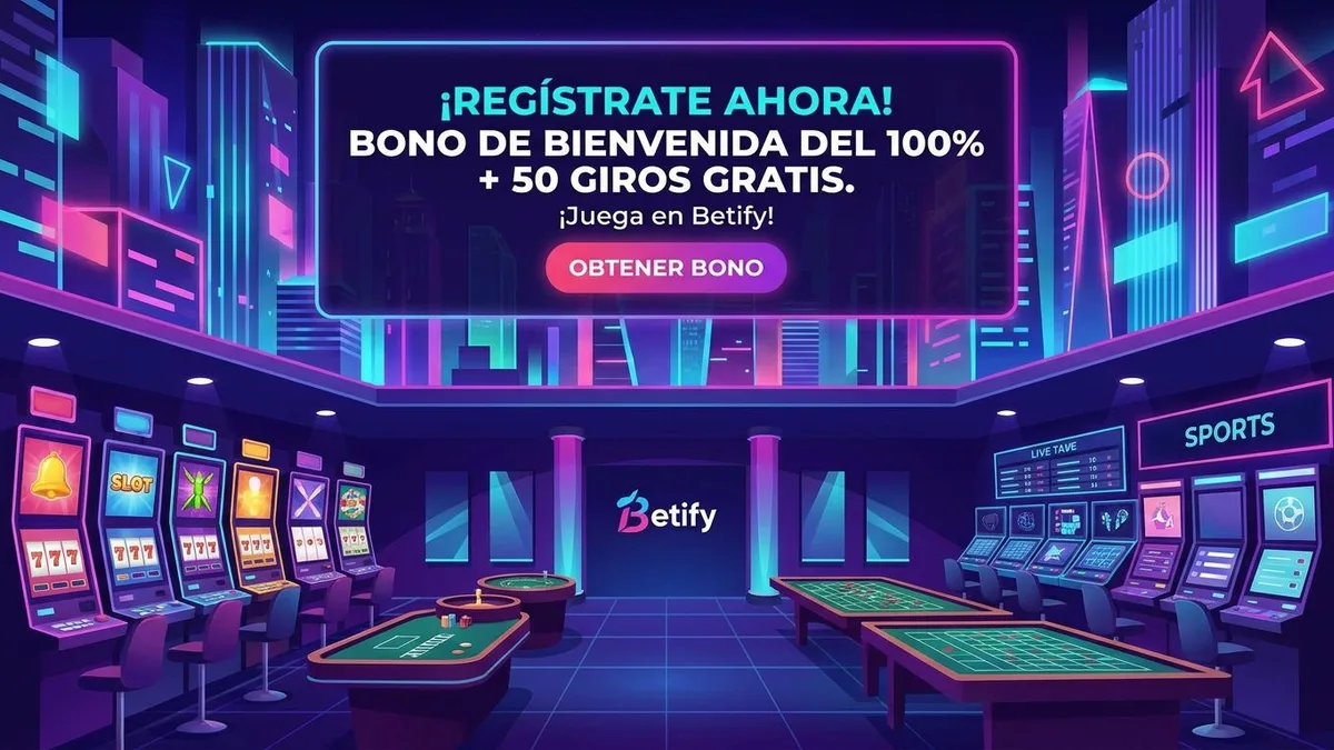 Registro con bono en Betify